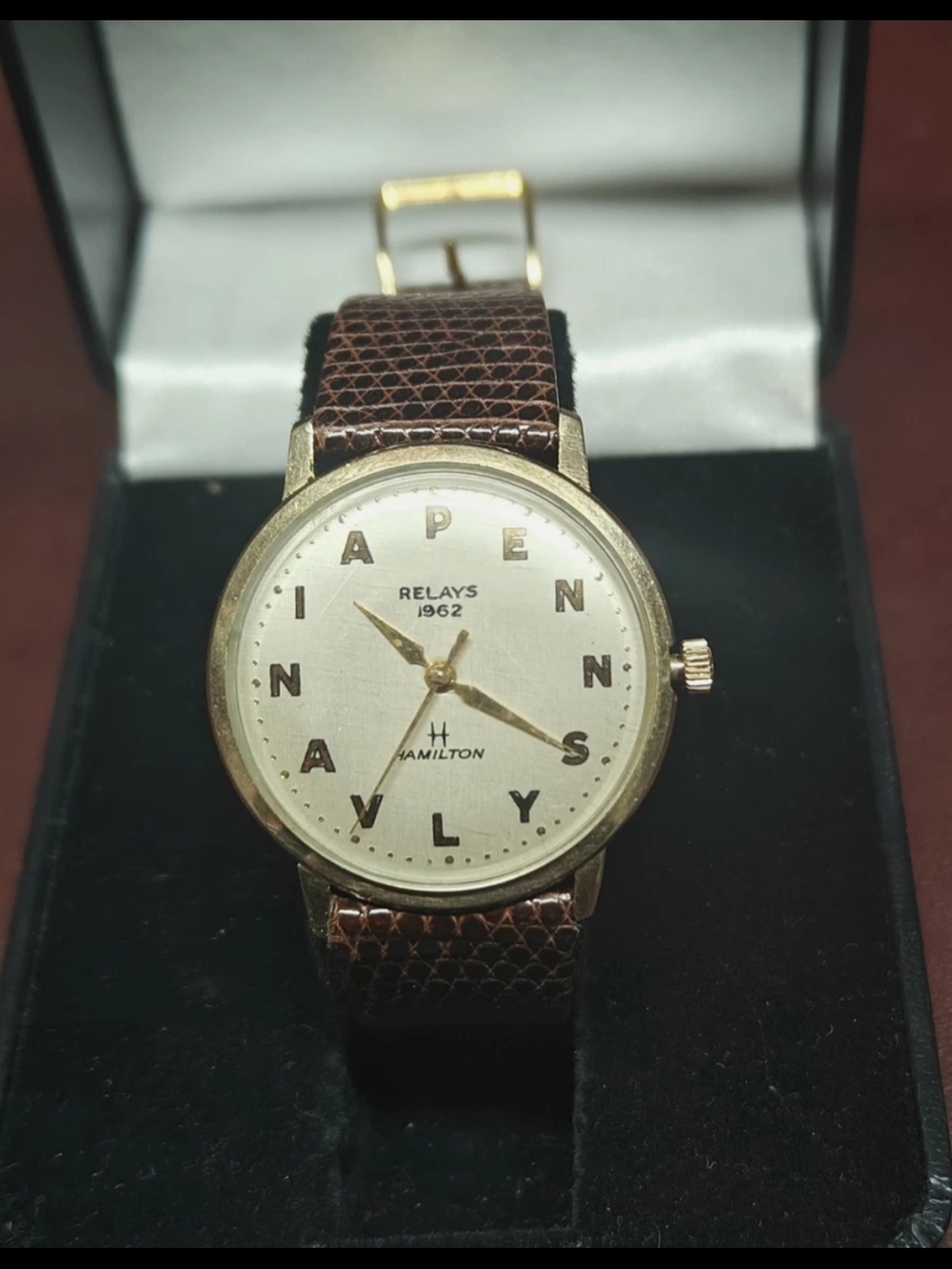 Extremely Rare Hamilton Penn Relays 1962 10kt Gold Plate Wrist Watch Serviced